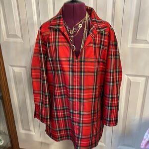 Tuckernuck Red Plaid Women's Top